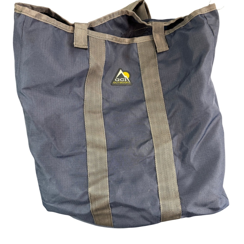 GCI Outdoor Carry Bag Navy Blue Canvas Backpack Straps Camping Chair Storage